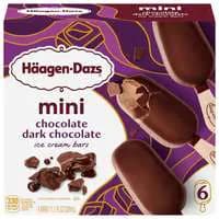 Haagen-Dazs Mini Chocolate Dark Chocolate Ice Cream Bars - 6 ct