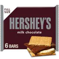Hershey's Milk Chocolate Candy Bars Full Size - 6 ct