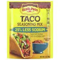 Old El Paso 25% Less Sodium Taco Seasoning Mix Packet