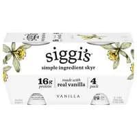 Siggi's Non Fat Vanilla Skyr Yogurt Cups - 4 ct