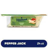 Tillamook Pepper Jack Cheese Cracker Cut Slices - 24 ct