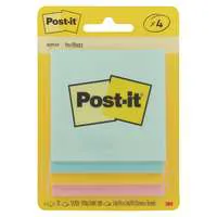 3M Post-it Notes Assorted Colors 3 X 3 Inch - 50 Sheets/Pad