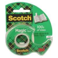3M Scotch Magic Tape Matte Finish with Dispenser .75 X 650 Inch