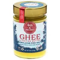 4th & Heart Gluten Free Grass-fed Pink Salt Ghee (Clarified Butter)