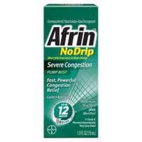Afrin NoDrip Nasal Decongestant Severe Congestion Pump Mist