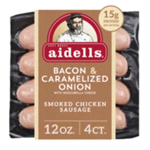Aidells Natural Bacon & Caramelized Onion Smoked Chicken Sausage - 4 ct