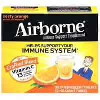 Airborne Orange Flavor Health Formula EƯervescent Tablets