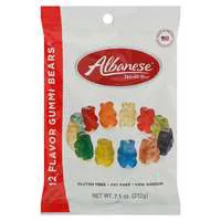 Albanese Gluten Free 12 Flavor Gummi Bears Candy