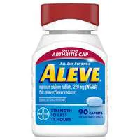 Aleve Naproxen Sodium Pain Relief 220 mg Caplets Arthritis Cap