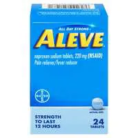 Aleve Naproxen Sodium Pain Relief 220 mg Tablets