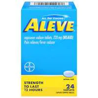 Aleve Naproxen Sodium Pain Reliever/Fever Reducer 220 mg Caplets