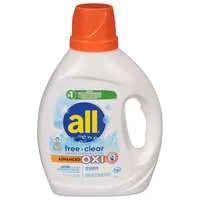 all Advanced Oxi Free & Clear Liquid Laundry Detergent