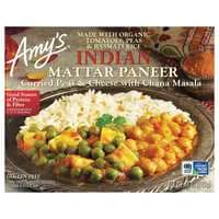 Amy's Organic Gluten Free Indian Mattar Paneer Frozen Meal