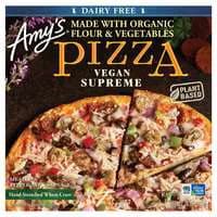 Amy's Organic Plant-Based Wheat Crust Vegan Supreme Pizza Frozen