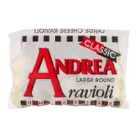 Andrea Large Round Cheese Ravioli Pasta Frozen
