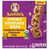 Annie's Organic Sunflower Butter Chocolate Chip Granola Bars - 5 ct
