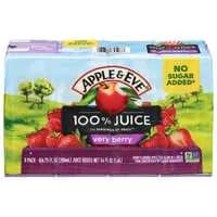 Apple & Eve Very Berry Juice Boxes No Sugar Added - 8 pk