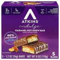 Atkins Endulge Caramel Nut Chew Bars - 5 ct