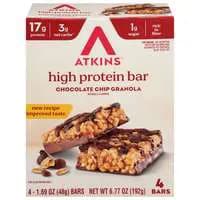 Atkins High Protein Chocolate Chip Granola Bars - 4 ct