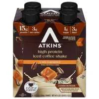 Atkins Iced CoƯee Cafe Caramel 15g Protein Shakes - 4 pk