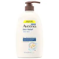 Aveeno Skin Relief Fragrance Free Body Wash For Itchy Dry Skin Pump
