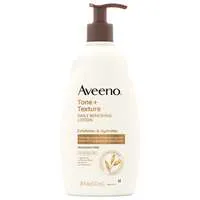 Aveeno Tone + Texture Daily Renewing Body Lotion Fragrance Free Pump