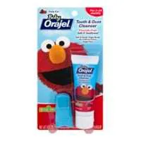 Baby Orajel Fluoride Free Sesame Street Fruity Fun Tooth & Gum Cleanser