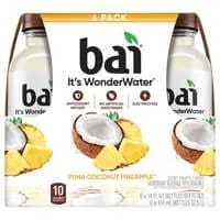 Bai Antioxidant Wonder Water Puna Coconut Pineapple Flavored Beverage 6 pk