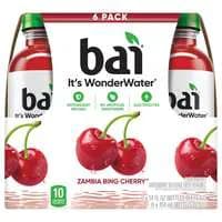Bai Antioxidant Wonder Water Zambia Bing Cherry Flavored Beverage - 6 pk