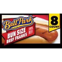 Ball Park Bun Size Beef Franks - 8 ct