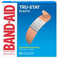 Band-Aid Bandages Tru-Stay Plastic 3/4 X 3 Inch