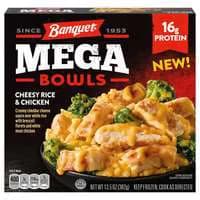 Banquet MEGA Bowls Cheesy Rice & Chicken Frozen Meal