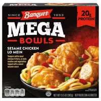 Banquet MEGA Bowls Sesame Chicken Lo Mein Protein Frozen Meal
