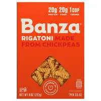 Banza Gluten Free High Protein Low Carb Chickpeas Rigatoni Pasta