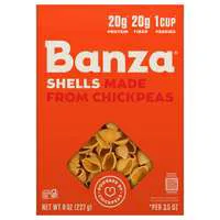 Banza Gluten Free High Protein Low Carb Chickpeas Shells Pasta