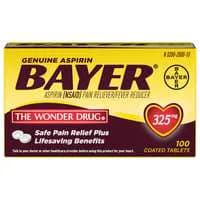 Bayer Aspirin Pain Relief 325 mg Coated Tablets