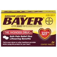 Bayer Aspirin Pain Relief 325 mg Coated Tablets