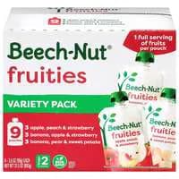 Beech-Nut Fruities Stage 2 Baby Food Variety Pack - 9 ct