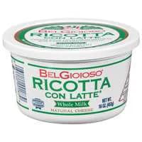 BelGioioso Natural Whole Milk Ricotta Con Latte Cheese