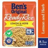 Ben's Original 90 Second Microwave Ready Rice Mix Lemon & Herb