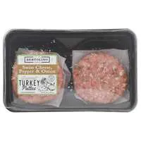 Bertolino Foods Gourmet Swiss Cheese Pepper & Onion Turkey Patties - 4 ct