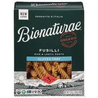 Bionaturae Imported Organic Gluten Free Rice & Lentil Fusilli Pasta