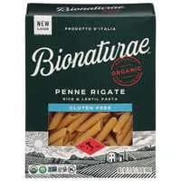 Bionaturae Imported Organic Gluten Free Rice & Lentil Penne Rigate Pasta