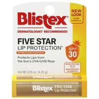 Blistex Five Star Lip Protection Lip Protectant & Sunscreen with SPF 30