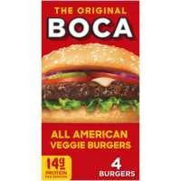 Boca The Original All American Veggie Burgers - 4 ct Frozen