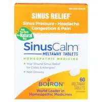 Boiron SinusCalm Sinus Relief Tablets Unflavored Quick-Dissolving