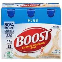 BOOST Plus Very Vanilla 14g Protein Complete Nutritional Drink - 6 pk