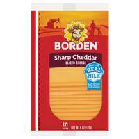 Borden Extra Sharp Cheddar Cheese Slices - 10 ct