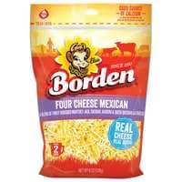 Borden Shredded Four Cheese Mexican Blend