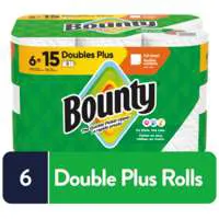 Bounty Full Sheet White Doubles Plus Paper Towels - 6 ct